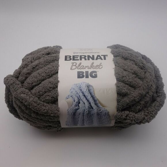 Bernat Other - NEW Yarnspirations Bernat Big Blanket Yarn Chunky Knit Gray 51005 32 yds
